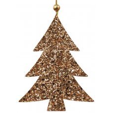 Χριστουγεννιάτικo Δεντράκι Χρυσό με Στρας (11cm)